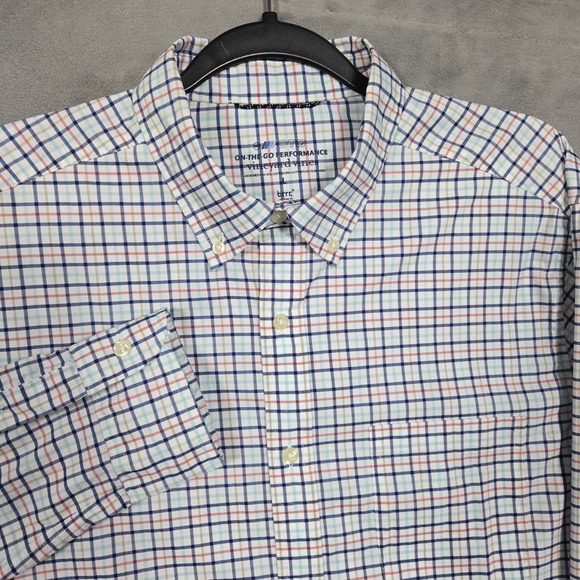 Vineyard Vines On The Go Performance Long Sleeve Shirt Mens Large Multicolor - Picture 1 of 12